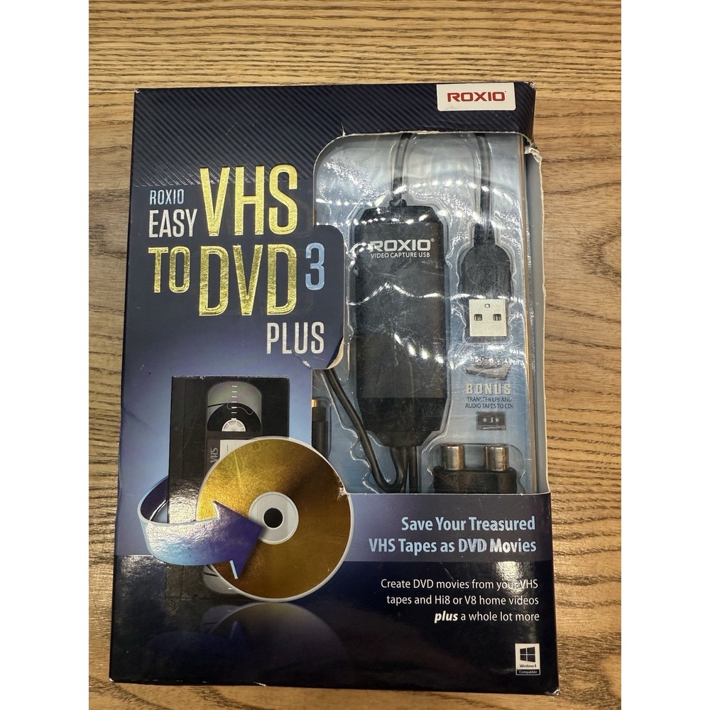 Roxio Easy VHS to DVD 3 Plus Brand New  Sealed‎ Transfer VHS to DVD